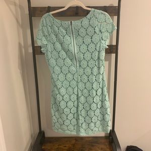 Flora laced teal dress!